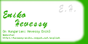 eniko hevessy business card